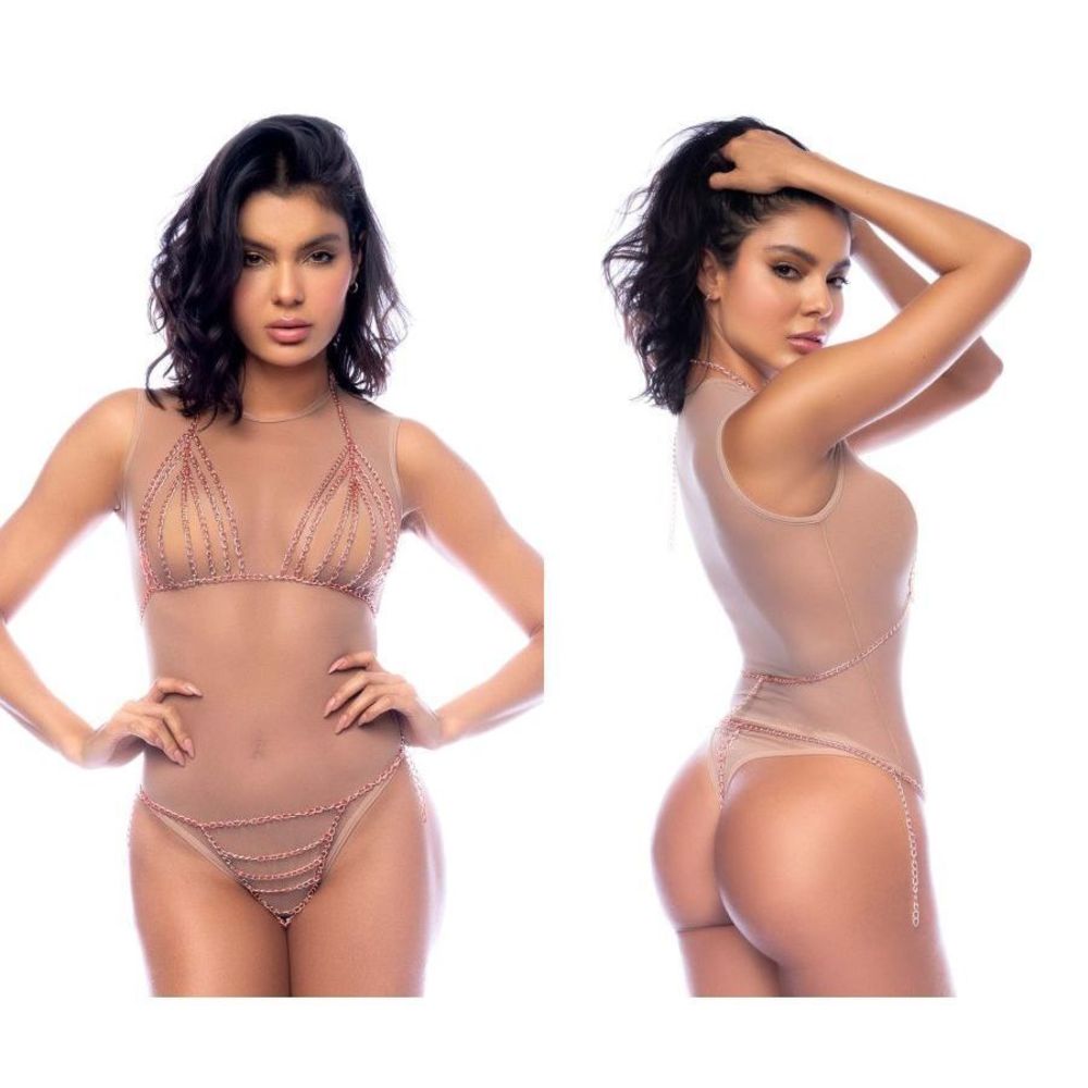 Mapale 2776 Chain Two Piece Set Color Rose Gold